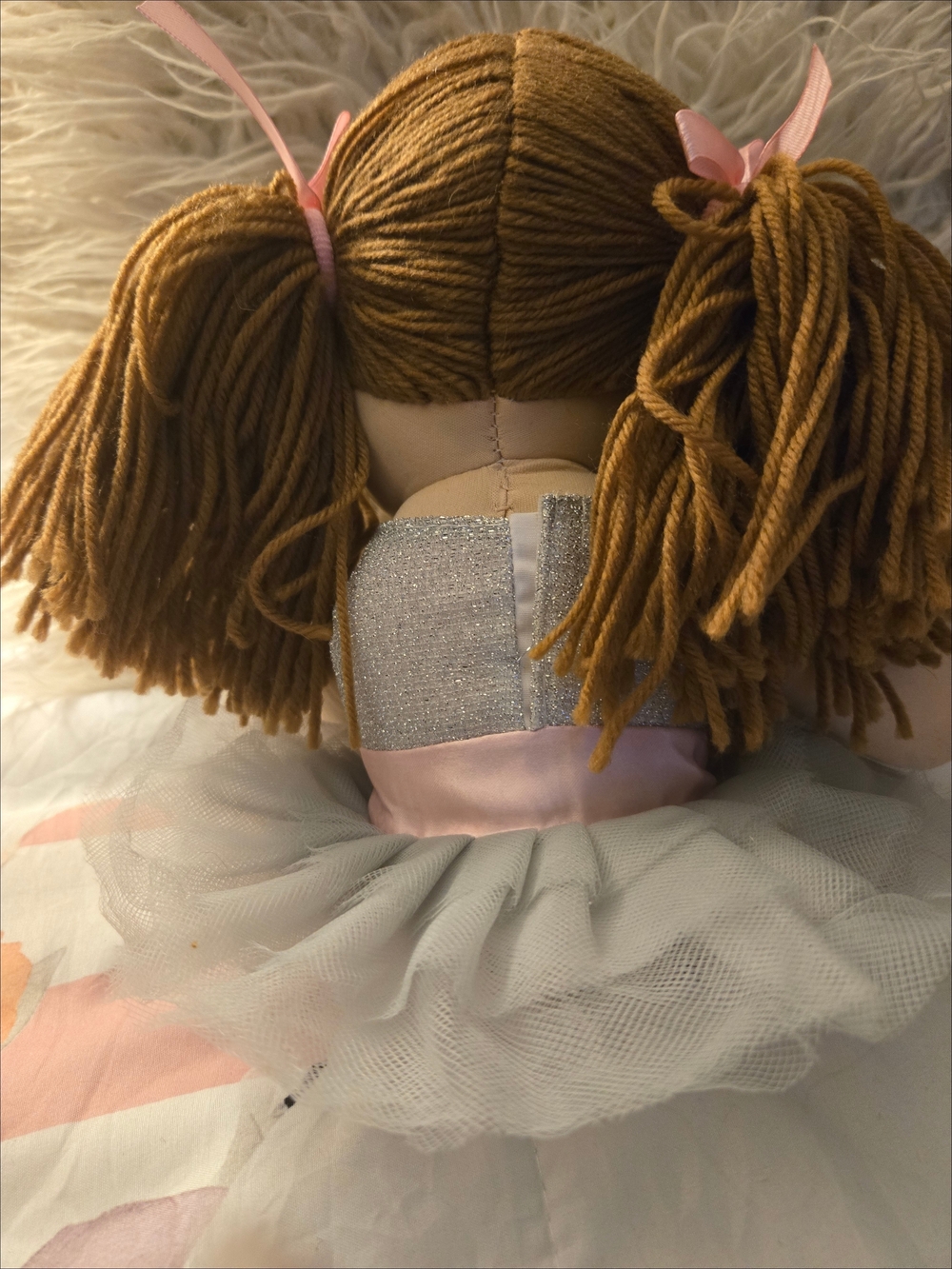 Butterflies Collection Sarah Ballerina Doll Rag Pink Gray 2011 Retired EUC - Picture 5 of 10